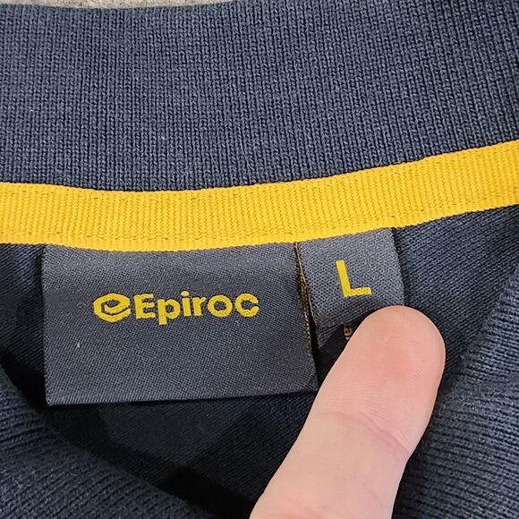 Epiroc Mens L Large Employee Staff Uniform Company Polo Short Sleeve T Shirt - Picture 9 of 12